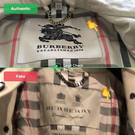 how to spot real vs fake vintage burberry coat|how to identify Burberry coat.